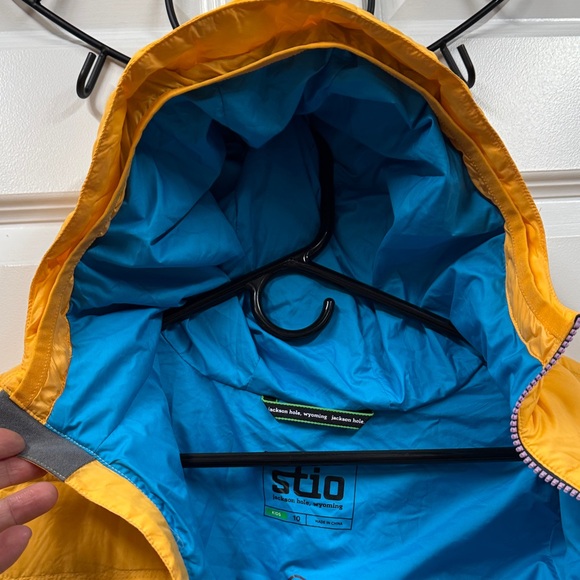 Stio Yellow and Blue Kids Puffer Jacket - Picture 5 of 9